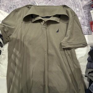 Nautica Men's Olive Polo Shirt